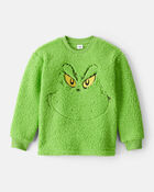Kid Christmas Dr. Seuss&trade; The Grinch Pullover Sweatshirt - Green, image 1 of 2 slides