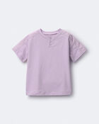 Toddler Henley Tee- Purple, image 2 of 5 slides