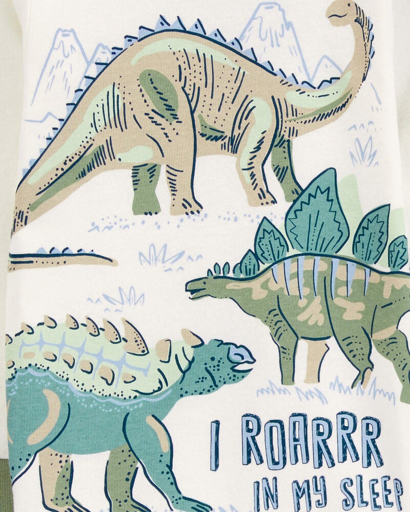 Baby 4-Piece Dinosaur 100% Snug Fit Cotton Pyjamas, image 2 of 3 slides