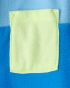 Baby Boy Colour Block Fleece Long-Sleeve Jumpsuit - Blue, image 3 of 4 slides
