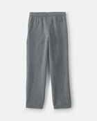 Boys Microfleece Wide-Leg Pants - Grey, image 2 of 4 slides
