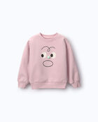 Toddler Emotions Wide-Arm Sweatshirt - Rose, image 2 of 7 slides