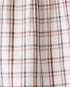 Baby Girl 2-Piece Plaid Short-Sleeve Outfit Set - Blue, image 3 of 5 slides