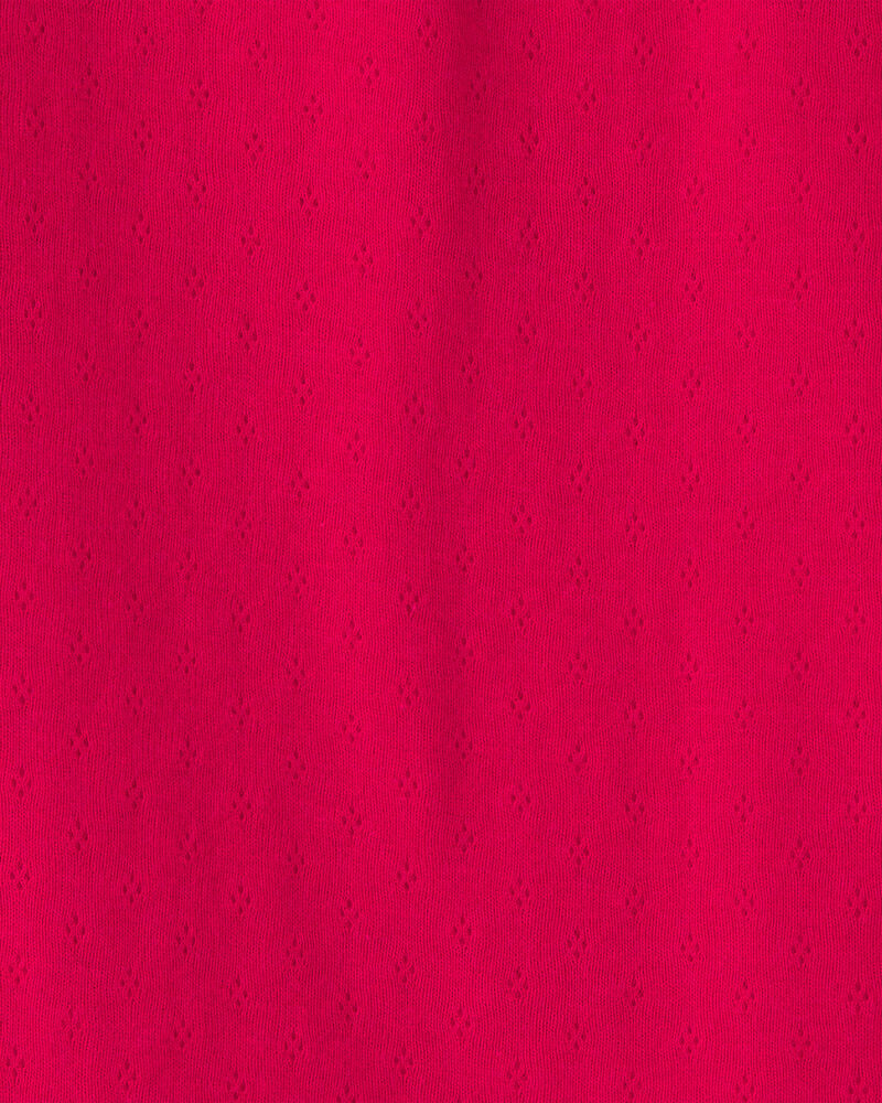 Baby Girl Long-Sleeve Bodysuit - Red, image 2 of 3 slides