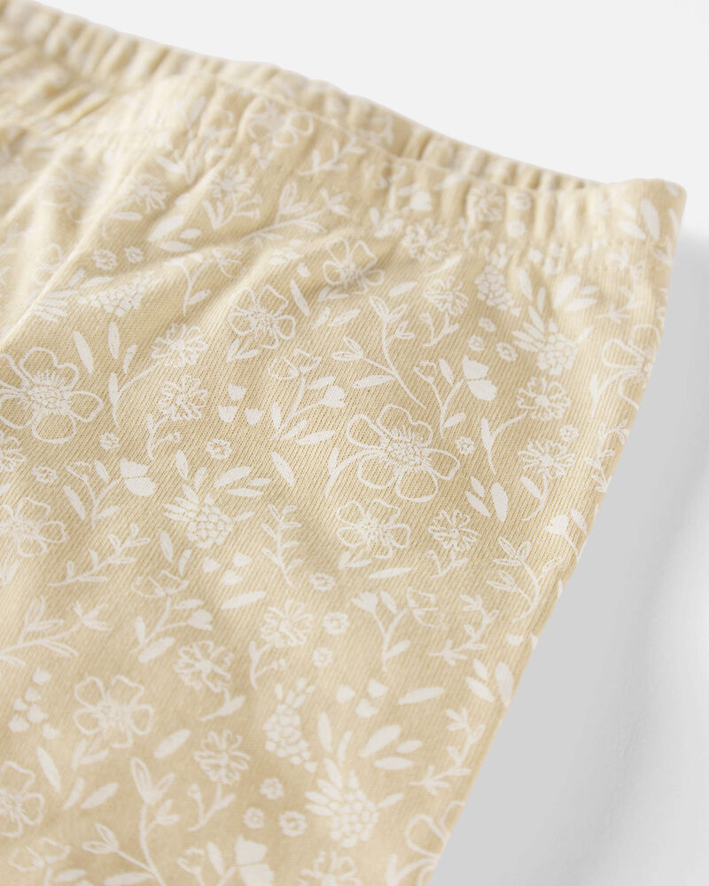 Bébé - Pyjama 2 pièces en coton biologique à fleurs, image 2 sur 4 diapositives