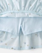 Girls 2-Piece Bee Long-Sleeve Top & Skort Set - Blue, image 2 of 4 slides
