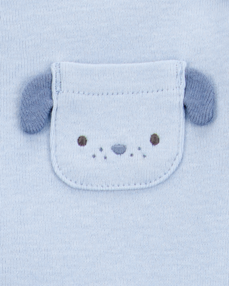Baby Boy 5-Pack Dog Short-Sleeve Cotton Bodysuits, image 3 of 8 slides