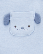 Baby Boy 5-Pack Dog Short-Sleeve Cotton Bodysuits, image 3 of 8 slides