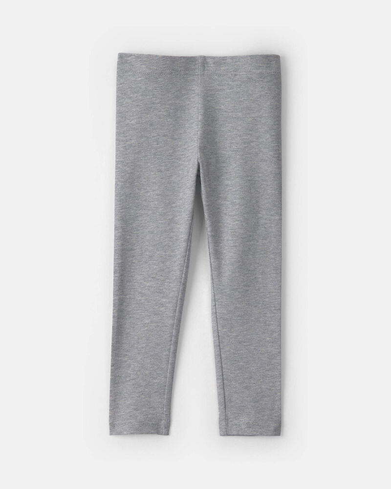 Toddler Girl Pull-On Stretch Leggings - Grey, image 2 of 4 slides