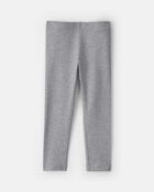 Toddler Girl Pull-On Stretch Leggings - Grey, image 2 of 4 slides