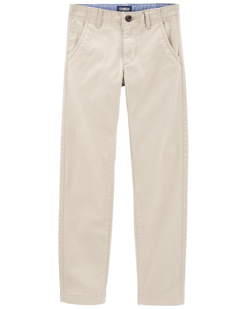 Boys Flat Front Chino Pants, image 1 of 3 slides