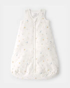 Baby Constellation 2-Way Zip Wearable Blanket - White, image 1 of 5 slides