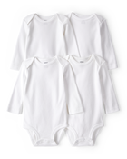 Baby 4-Pack Long-Sleeve Bodysuits, image 1 of 6 slides