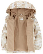 Kid Camo Print Fleece Lined Jacket, image 2 of 3 slides