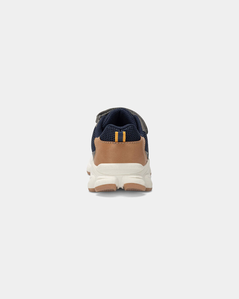 Toddler Boy Athletic Sneakers - Brown, image 3 of 6 slides
