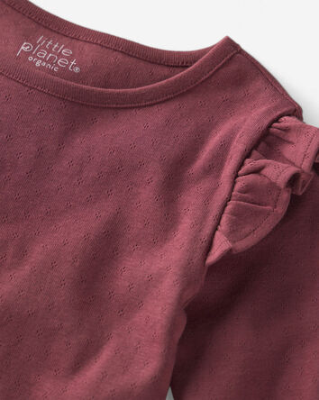 Toddler Girl 2-Pack Organic Cotton Tops, 