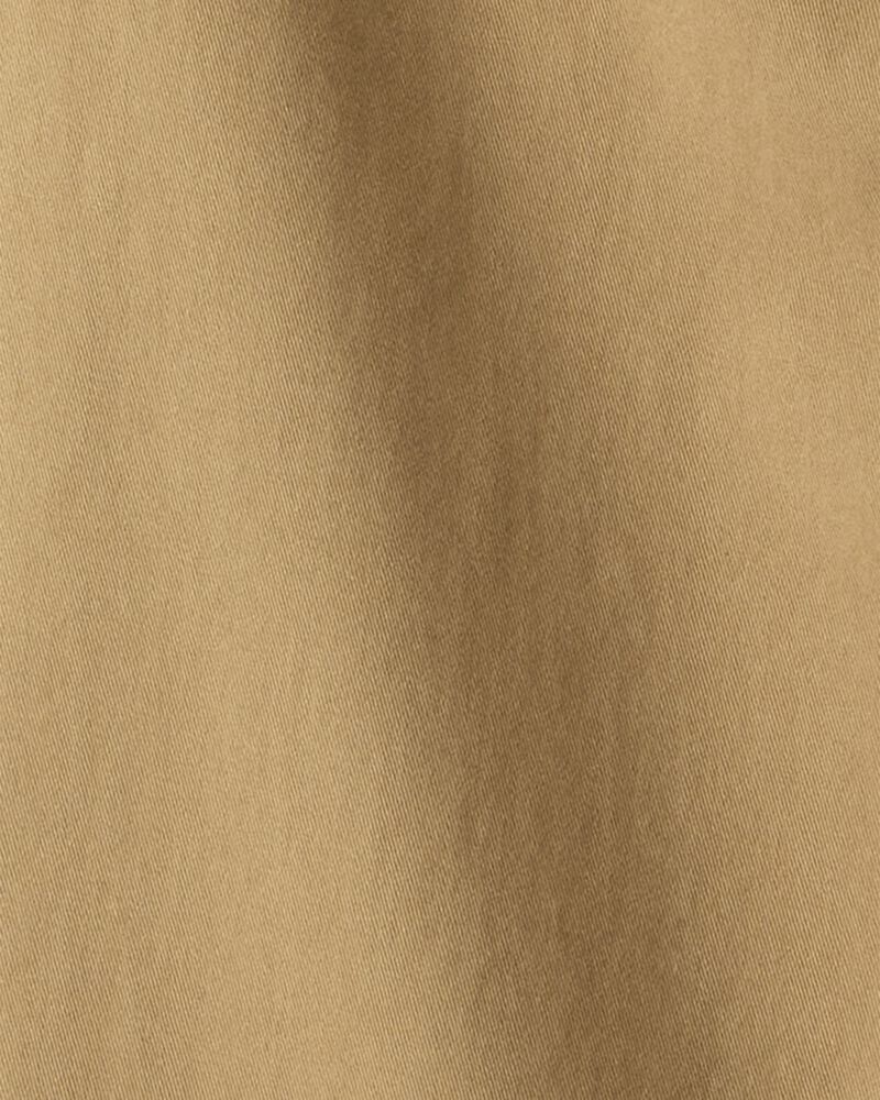 Boys Cotton Chino Pants - Khaki, image 2 of 3 slides