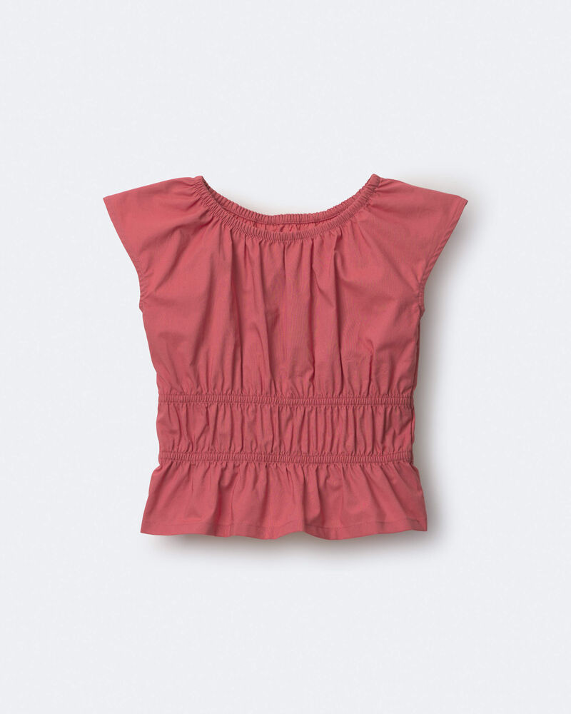 Tout-petit fille - Haut p&eacute;plum &agrave; taille &eacute;lastique - Bourgogne, image 2 sur 6 diapositives
