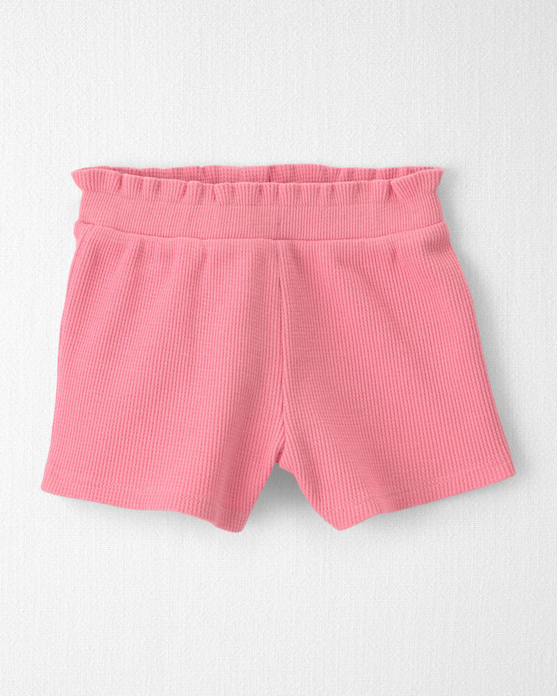 B&eacute;b&eacute; fille - Ensemble 2 pi&egrave;ces short en coton biologique, pivoine, image 2 sur 4 diapositives