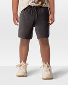 Toddler Pull-On Cotton-Blend Shorts - Black, image 2 of 6 slides