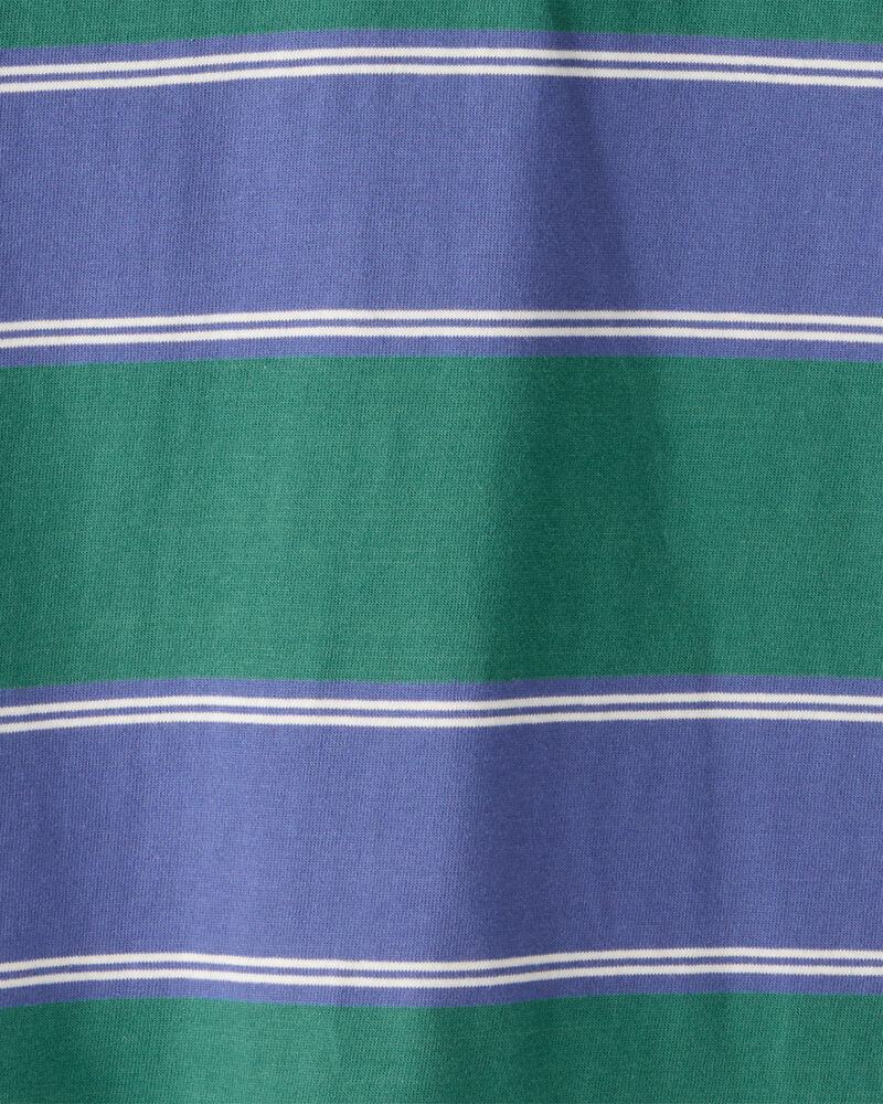 Boys Cotton Short-Sleeve Stripe Polo, image 2 of 4 slides