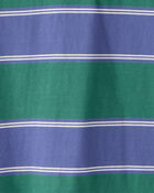 Boys Cotton Short-Sleeve Stripe Polo, image 2 of 4 slides