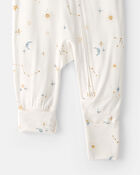 B&eacute;b&eacute; - Grenouill&egrave;re PurelySoft &agrave; fermeture &agrave; glissi&egrave;re 2 sens, constellation - Cr&egrave;me, image 6 sur 6 diapositives
