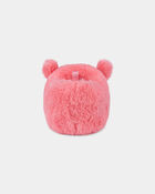 Girls Cozy Monster Slippers - Pink, image 3 of 7 slides
