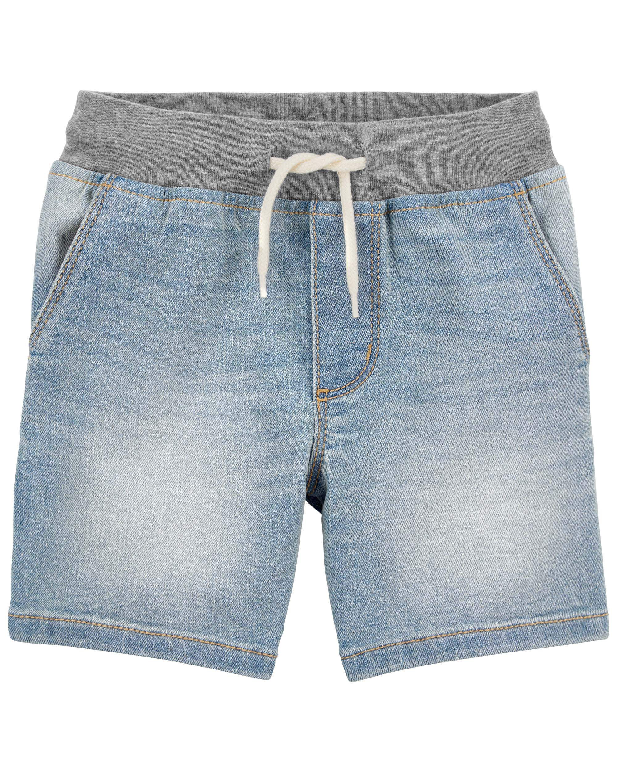 Blue Drawstring Denim Shorts Carter s Canada