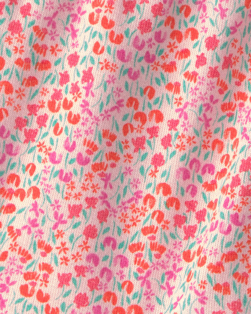 Toddler Girl Floral French Terry Shorts, image 3 of 4 slides