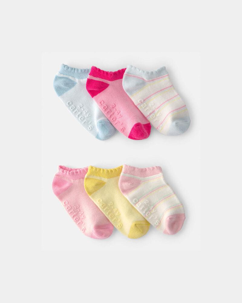 Tout-petit fille -  6 paires de chaussettes ultra basses, image 1 sur 1 diapositives