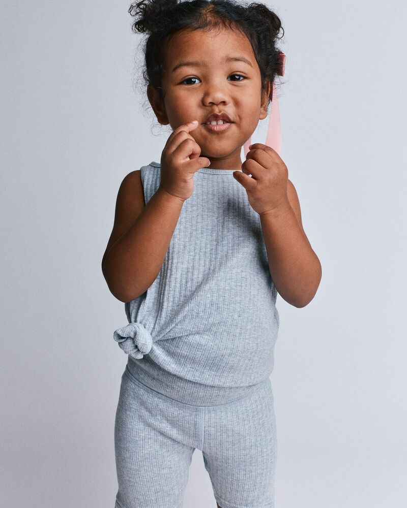 Tout-petit fille - Short de cycliste Brooklyn - Gris chin&eacute;, image 3 sur 6 diapositives