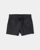 B&eacute;b&eacute; gar&ccedil;on - Shorts en Jersey bouclette - Noir, image 1 sur 3 diapositives