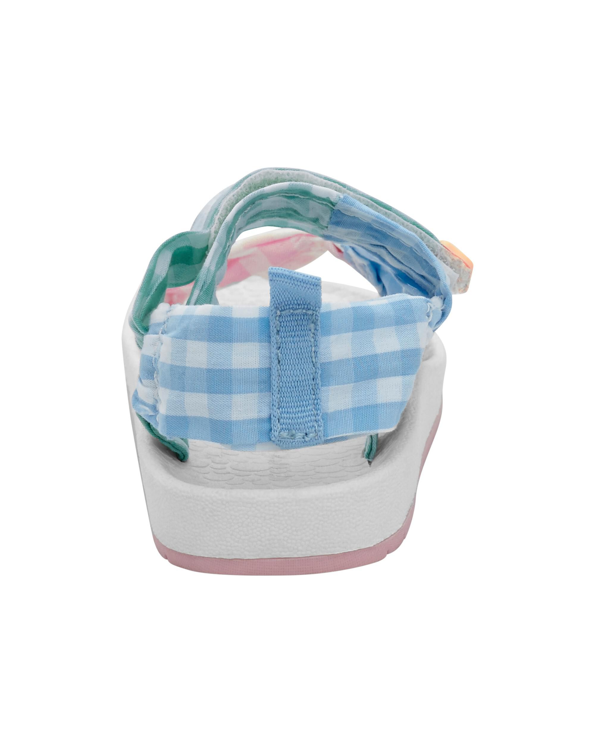 Plaid sandals on sale