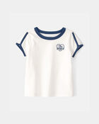 Toddler Girl 'Club Sporty' Top - Ivory, image 1 of 4 slides