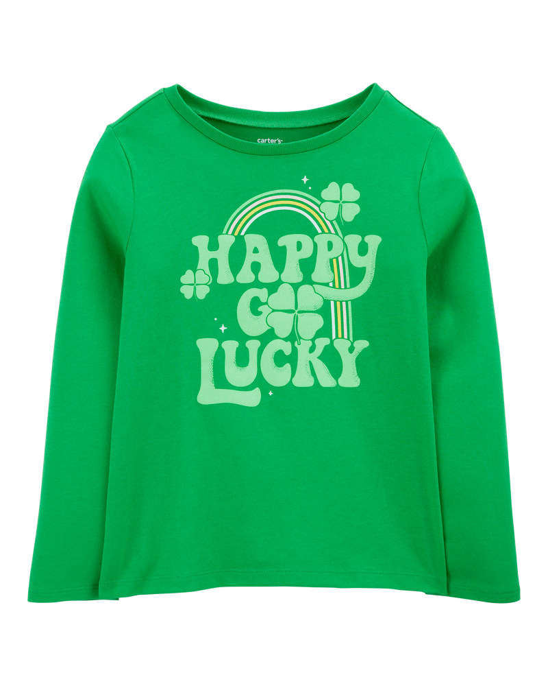 Kid Lucky St. Patrick's Day Cotton Blend Graphic Tee, image 1 of 3 slides