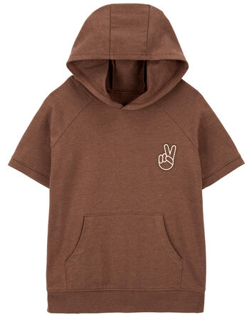 Hooded Peace Sign Pullover, 