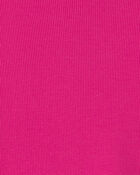 Girls Long-Sleeve Ribbed Top - Pink, image 2 of 3 slides