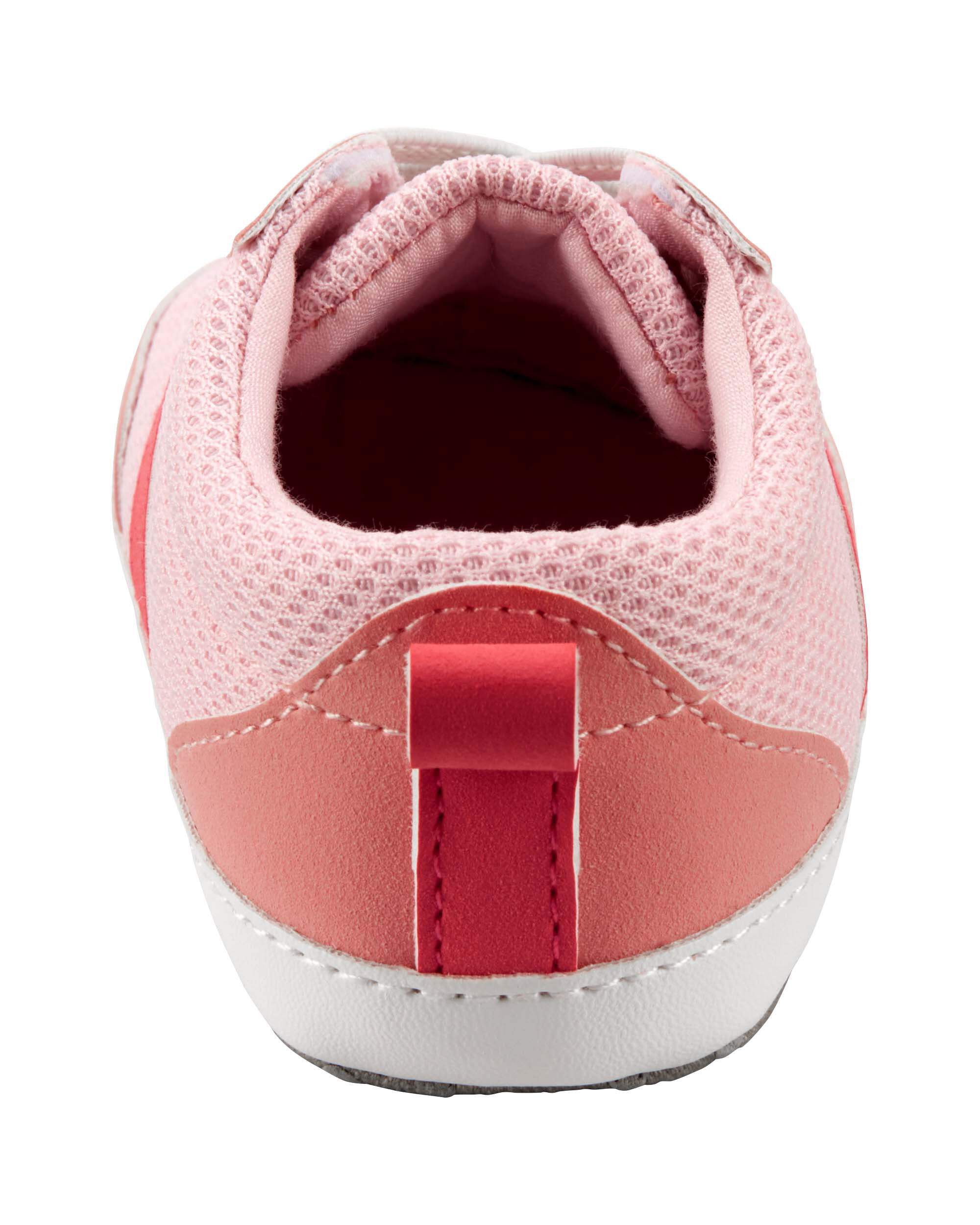 Pink baby sneakers best sale