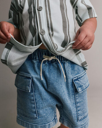 Tout-petit gar&ccedil;on - Short cargo en denim, 