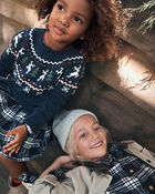 Toddler Girl Organic Cotton Flannel Dress , image 2 of 6 slides