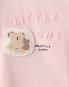 Baby Girl 'Little One' Koala Graphic Tee - Pink, image 3 of 4 slides