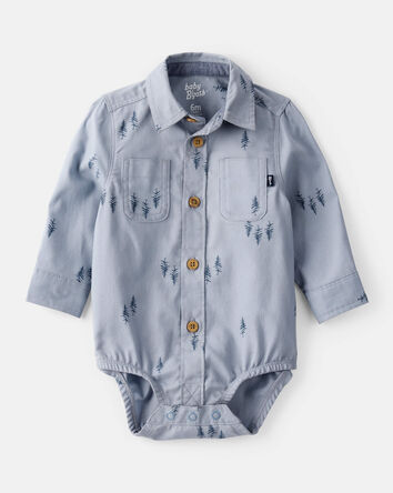 Bébé garçon - Cache-couche tissé stylé – Bleu, 