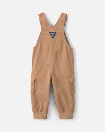 Baby Boy Cargo Overalls - Khaki, 