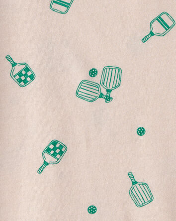 Tout-petit - T-shirt &agrave; motif pickleball - Brun, 