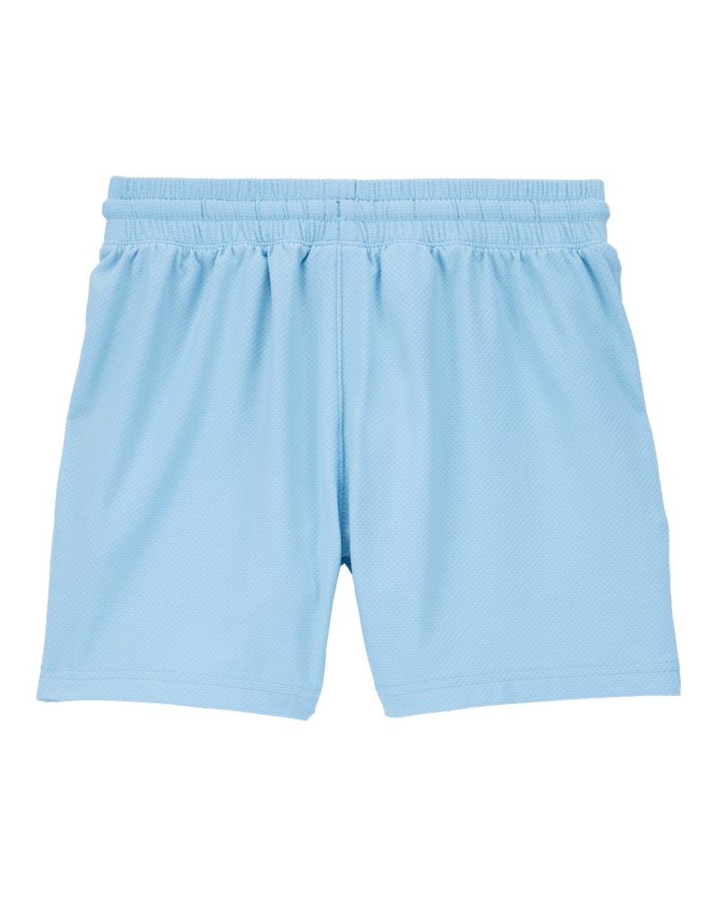 Kid Solid Woven Shorts - Blue, image 2 of 4 slides