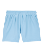Kid Solid Woven Shorts - Blue, image 2 of 4 slides