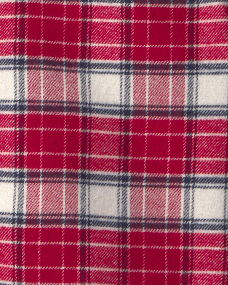 Baby Boy Organic Cotton Flannel Button-Down Shirt, image 2 of 4 slides
