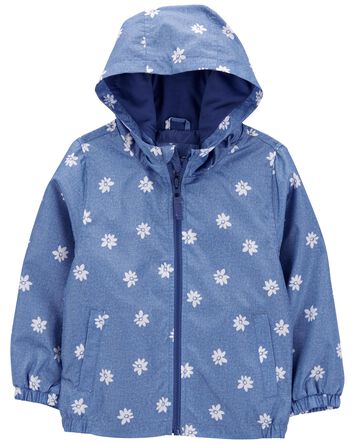 Baby Floral Fleece-Lined Lightweight Jacket, 