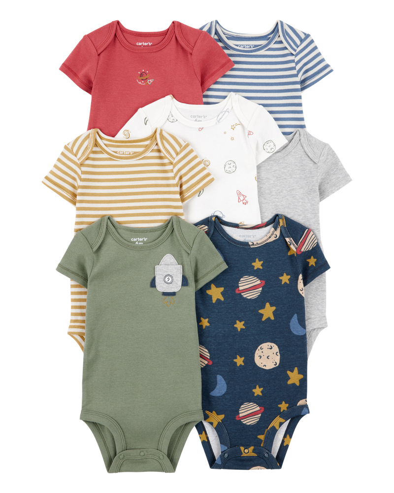 Baby Boy 7-Pack Short-Sleeve Original Bodysuits, image 1 of 11 slides